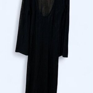 Elegant Black Mesh Dress. Size: XXL